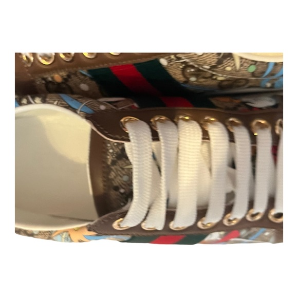 RARE Gucci Ace x Disney Huey Dewey Louie GG Logo Sneaker Shoes in Size 35 - Picture 11 of 16